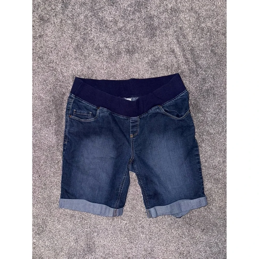 Great Expectations Women's Dark‎ Blue Maternity Shorts